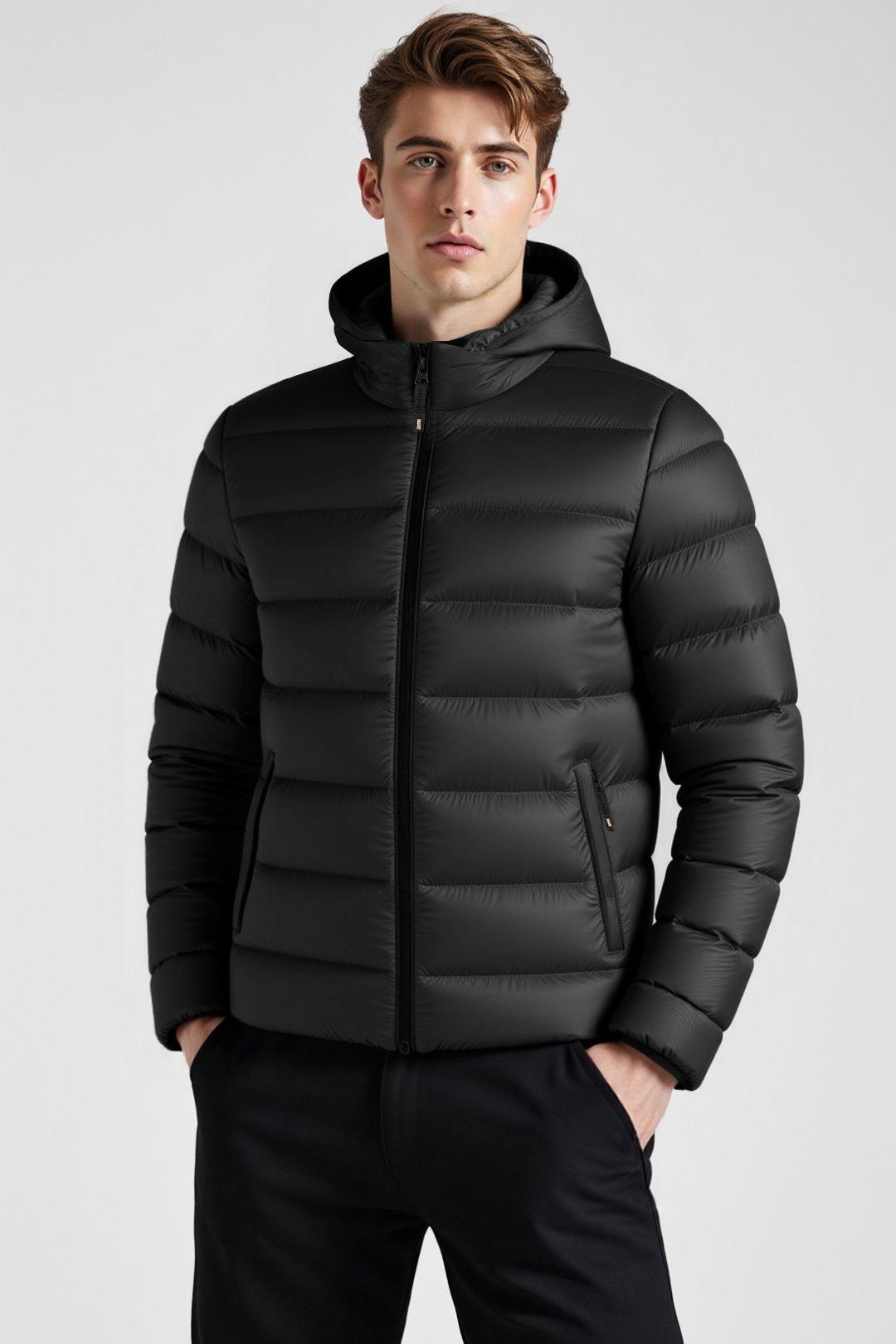 Winter Quilted Coat with Hood by MODISHION