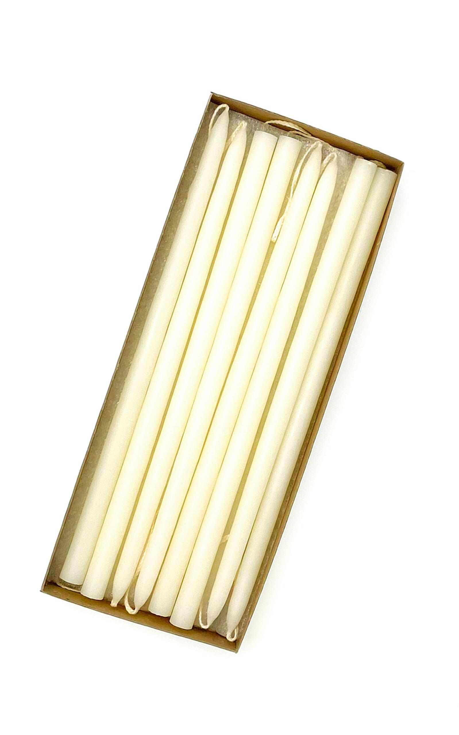 Mole Hollow Candles - Exclusive 10" Tiny Taper Candles - Off-White - Moda Operandi by MOLE HOLLOW CANDLES