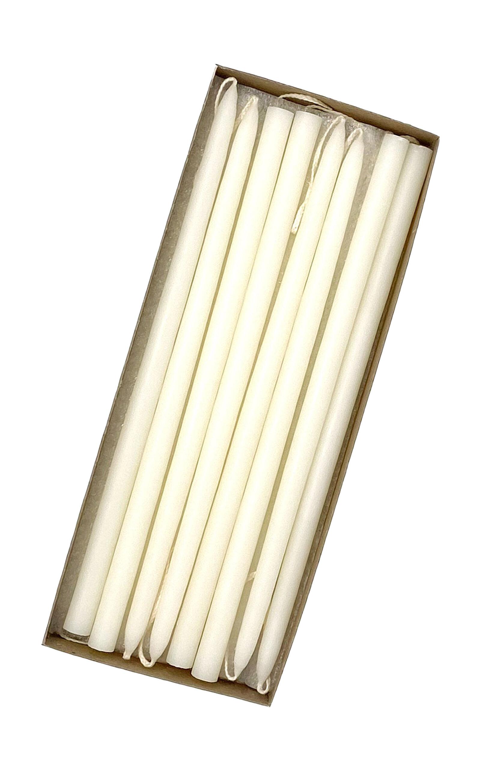 Mole Hollow Candles - Exclusive 10" Tiny Taper Candles - White - Moda Operandi by MOLE HOLLOW CANDLES