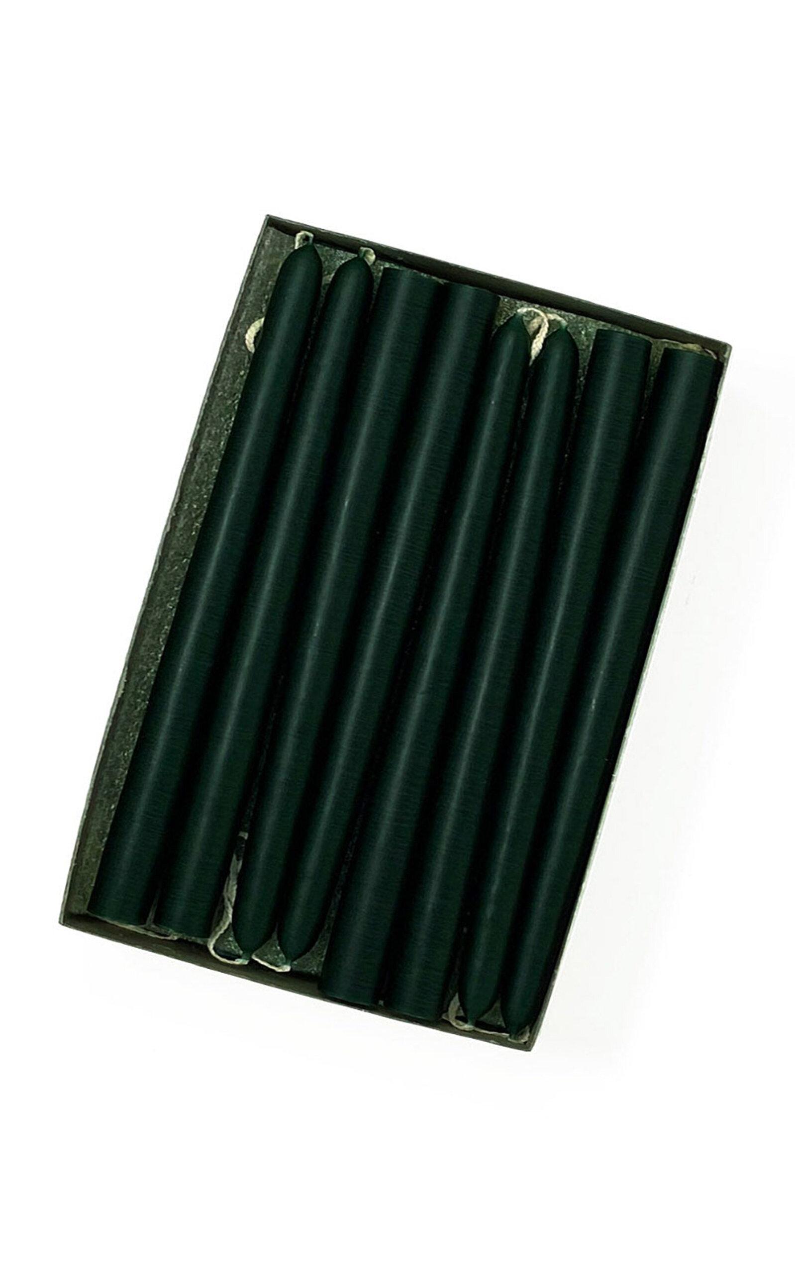 Mole Hollow Candles - Exclusive 6" Tiny Taper Candles - Dark Green - Moda Operandi by MOLE HOLLOW CANDLES