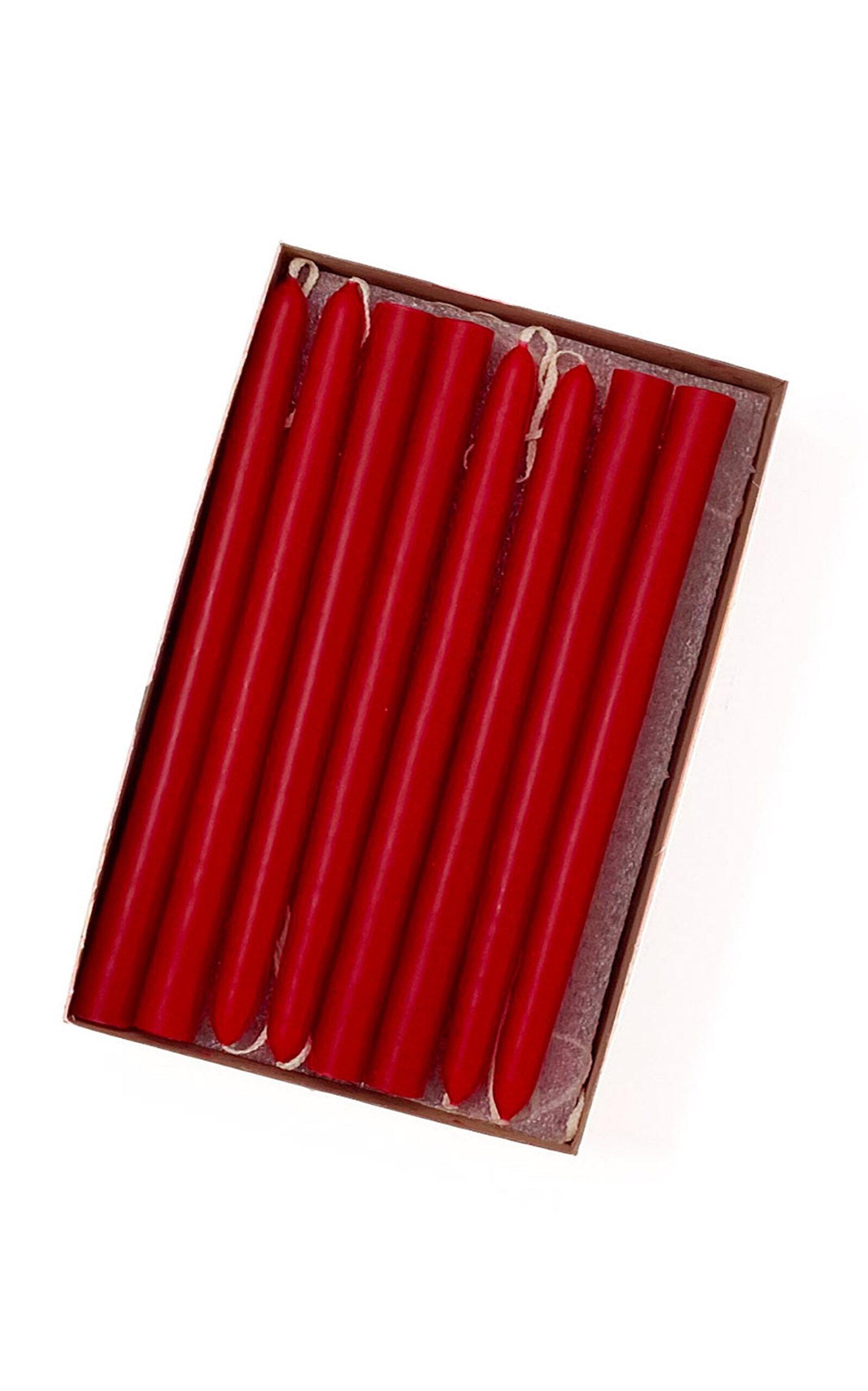 Mole Hollow Candles - Exclusive 6" Tiny Taper Candles - Red - Moda Operandi by MOLE HOLLOW CANDLES
