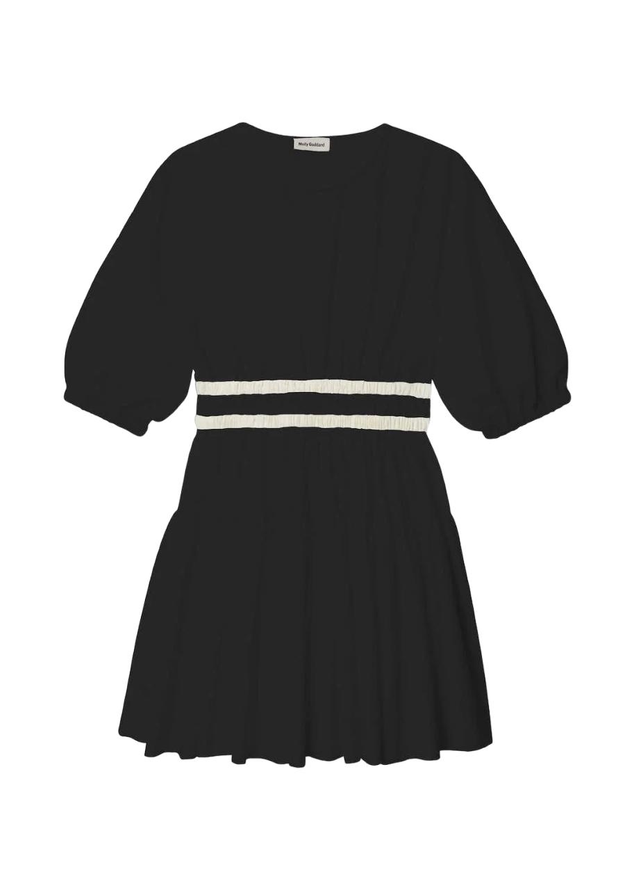 MOLLY GODDARD - Tiffany Dress - (Black Cream) by MOLLY GODDARD