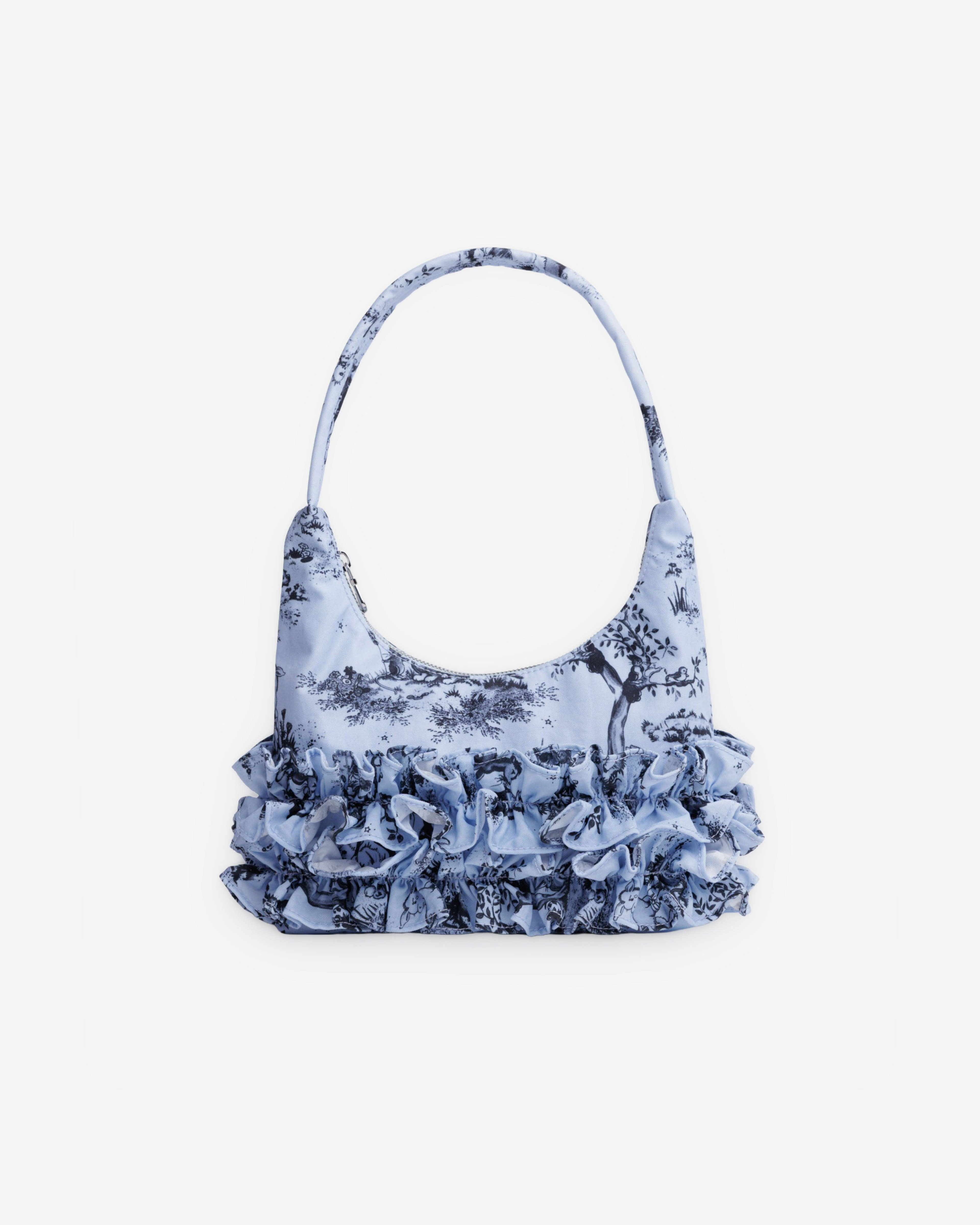 Molly Goddard - Baggu Mini Ruffle Shoulder Bag - (Twinky Blue) by MOLLY GODDARD