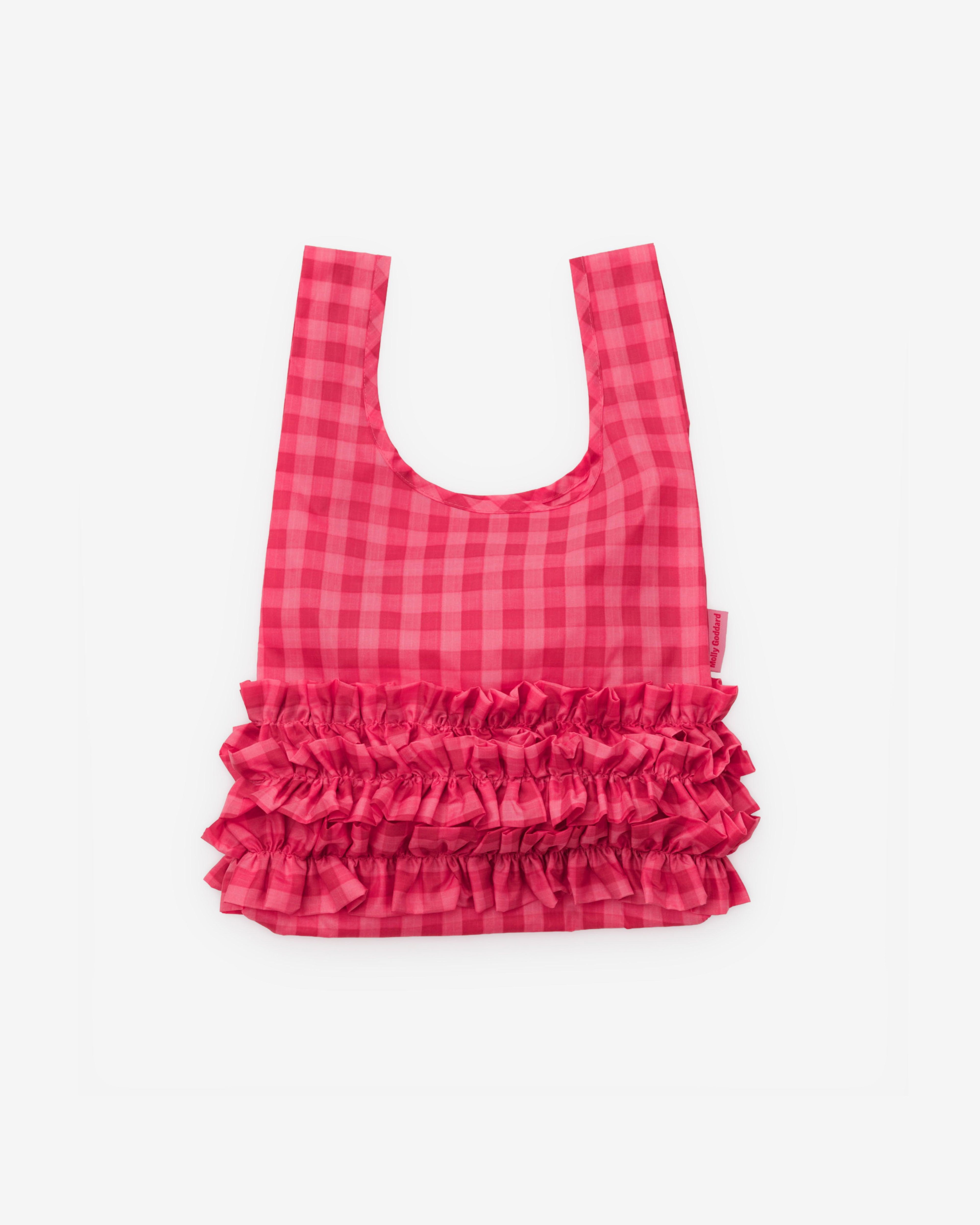 Molly Goddard - Ruffle Baggu - (Ruby Gingham) by MOLLY GODDARD