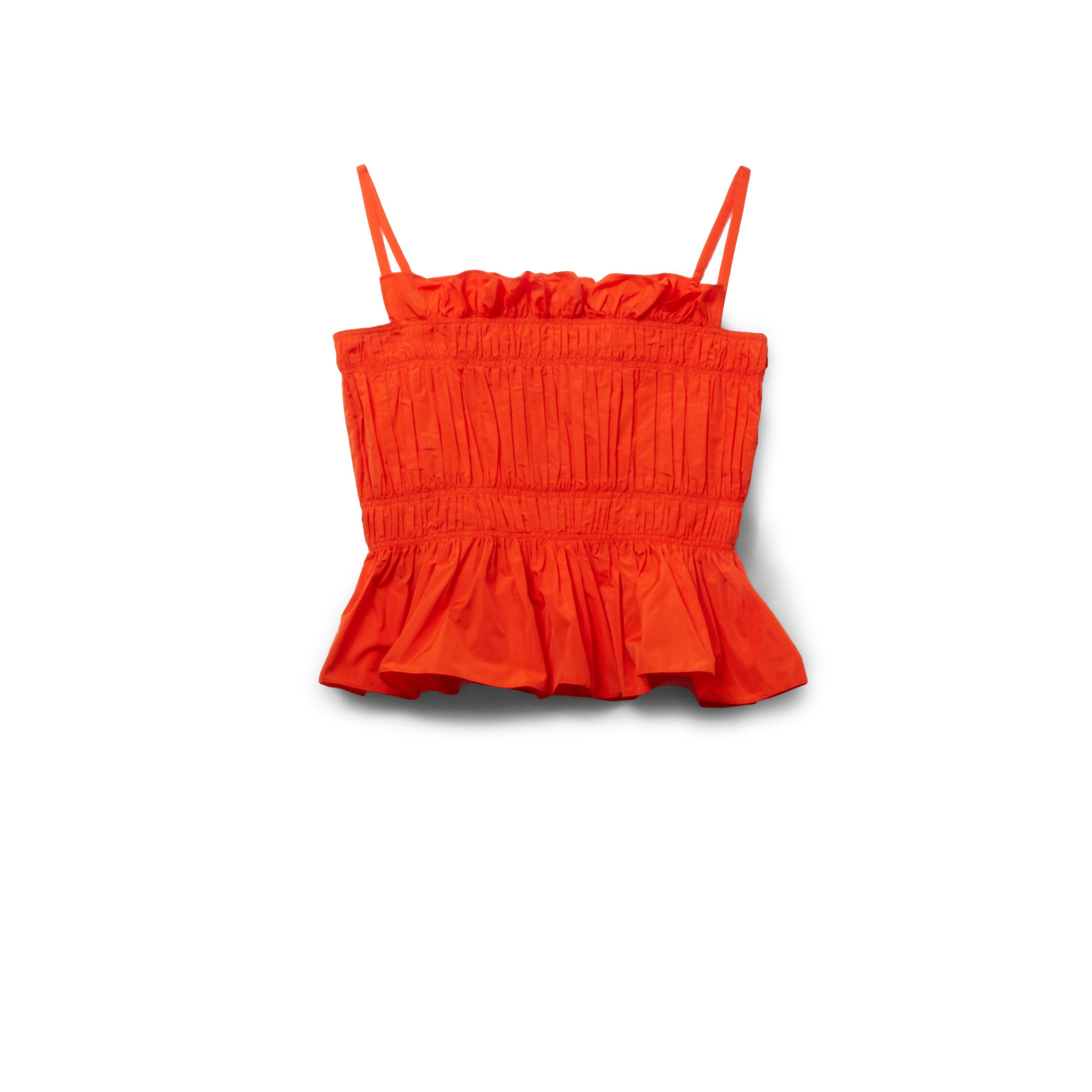 Molly Goddard - Women's Marjory Top - (Orange) by MOLLY GODDARD