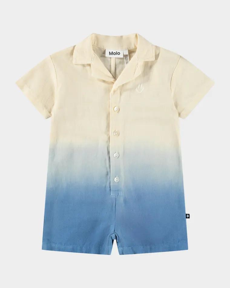 Boy's Falk Linen and Cotton Romper, Size 12M by MOLO