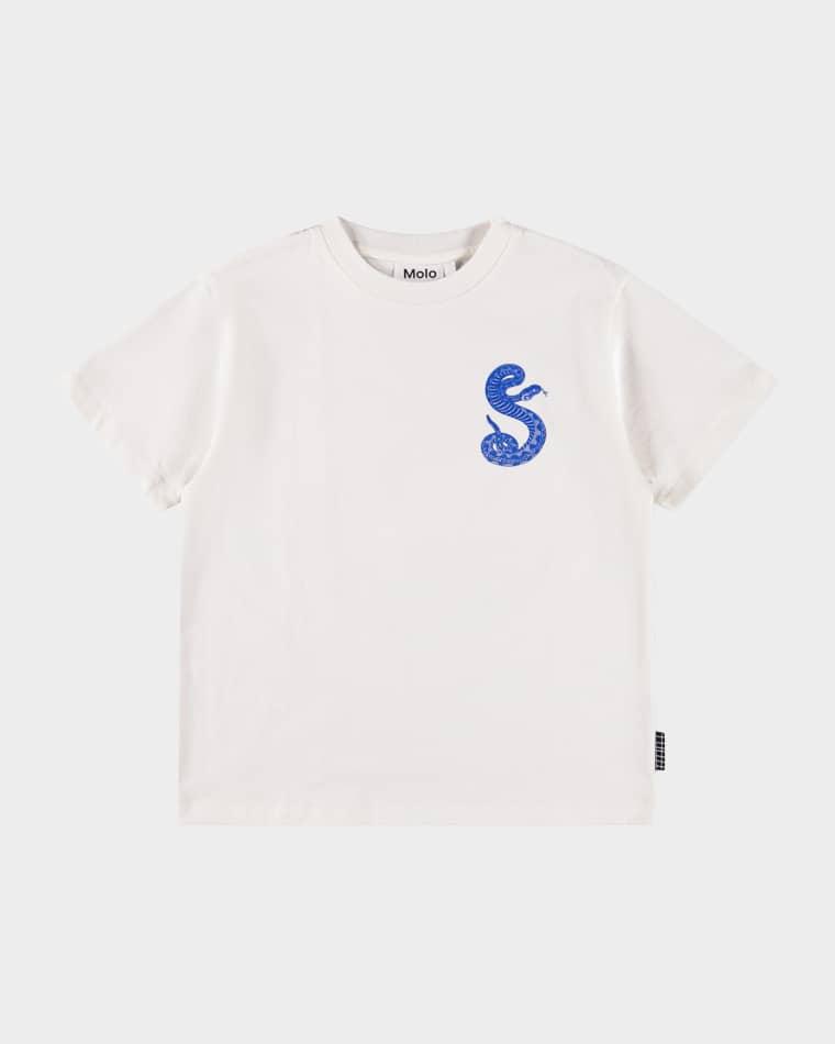 Boy's Rodney Snake-Print Short-Sleeved T-Shirt, Size 8-12 by MOLO