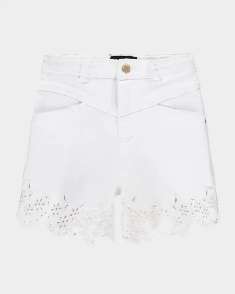 Girl's Adalyn Broderie Anglaise Shorts, Size 8-14 by MOLO