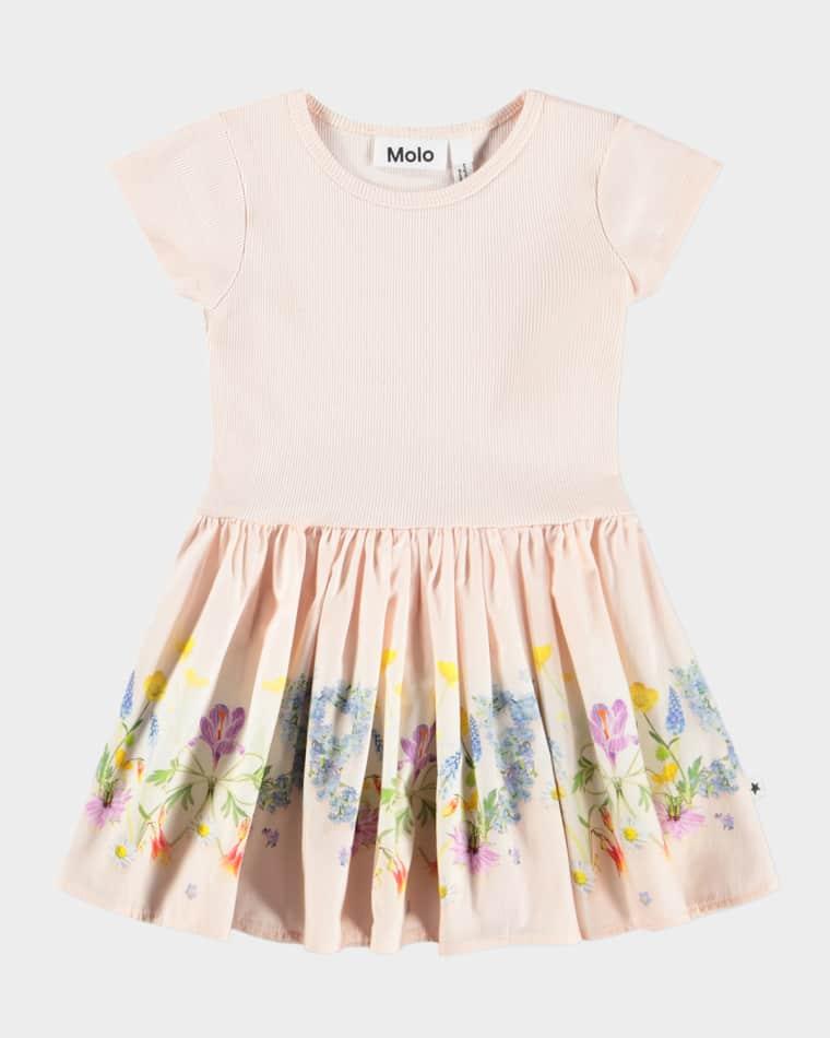 Girl's Carin Short-Sleeve Organic Cotton Dress, Size 6M-2 by MOLO