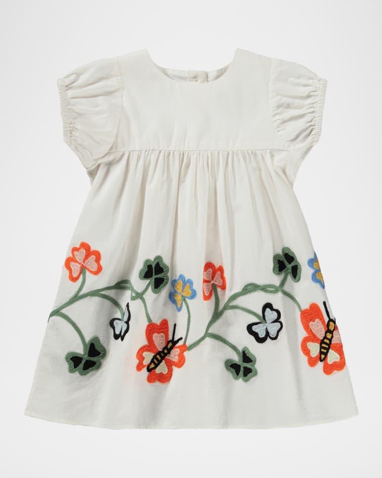 Girl's Carissa Embroidered Organic Cotton Dress, Size 6M-2 by MOLO