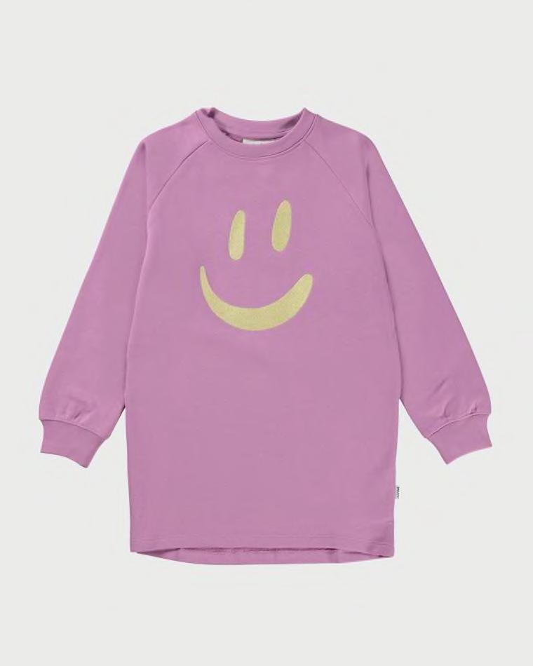 Girl's Carola Embroidered Happy Face Sweater Dress, Size 3T-6 by MOLO