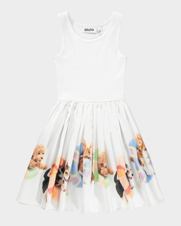 Girl's Cassandra Sleeveless Printed Cotton Dress, Size 2-6 by MOLO