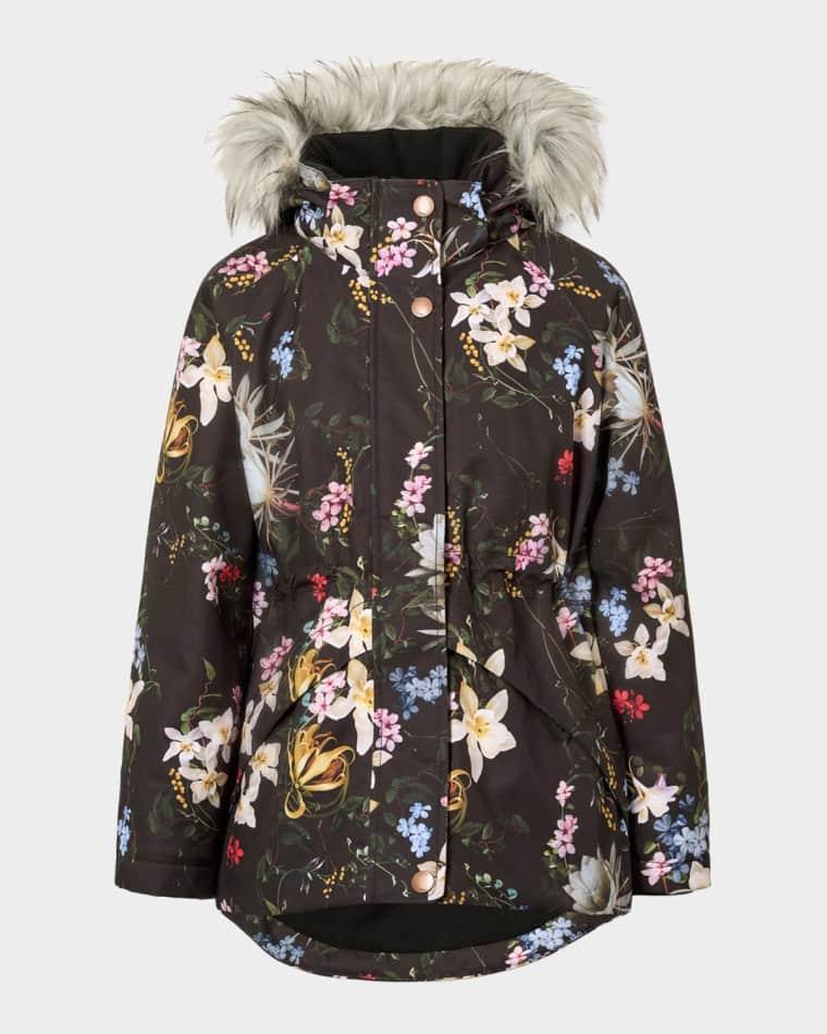 Girl's Cathy Faux Fur-Trimmed Ski Jacket, Size 4-7 by MOLO