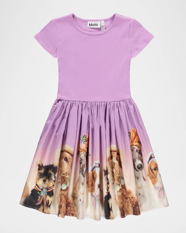 Girl's Cissa Short-Sleeved Organic Cotton Dress, Size 2-6 by MOLO