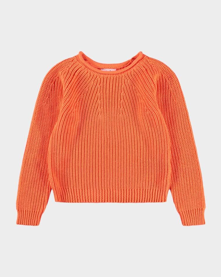 Girl's Gaye Organic Cotton Crewneck Sweater, Size 12M-14 by MOLO
