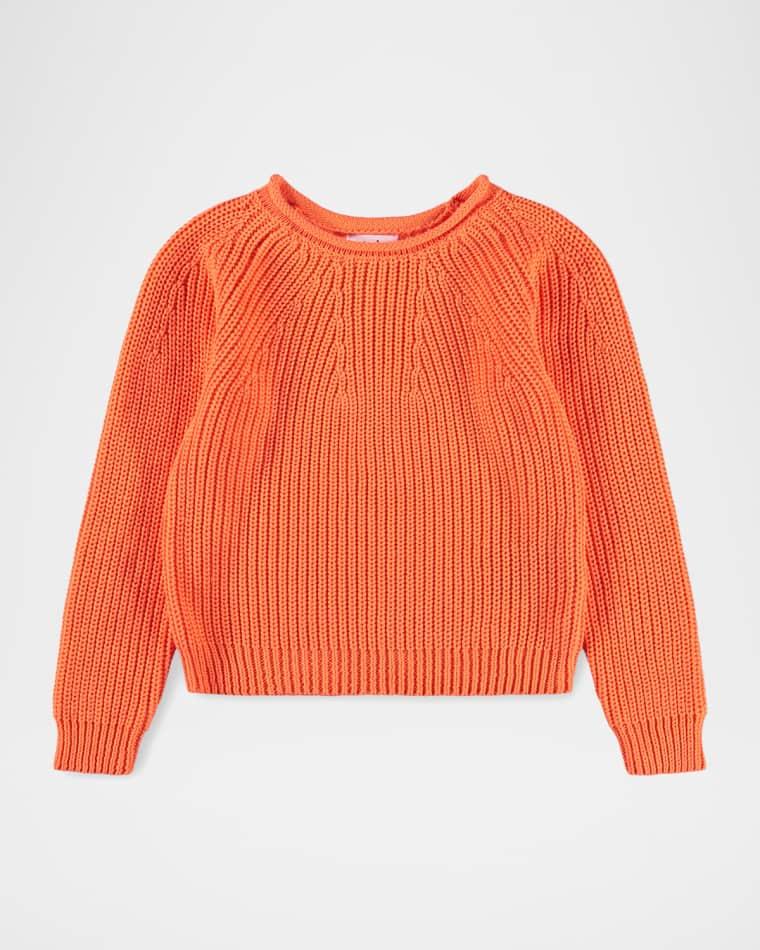 Girl's Gaye Ribbed Organic Cotton Sweater, Size 3-6 by MOLO