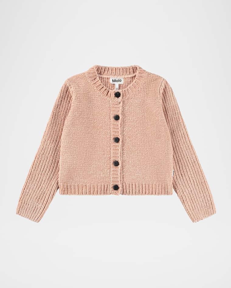 Girl's Gilah Chenille Cardigan Sweater, Size 7-12 by MOLO