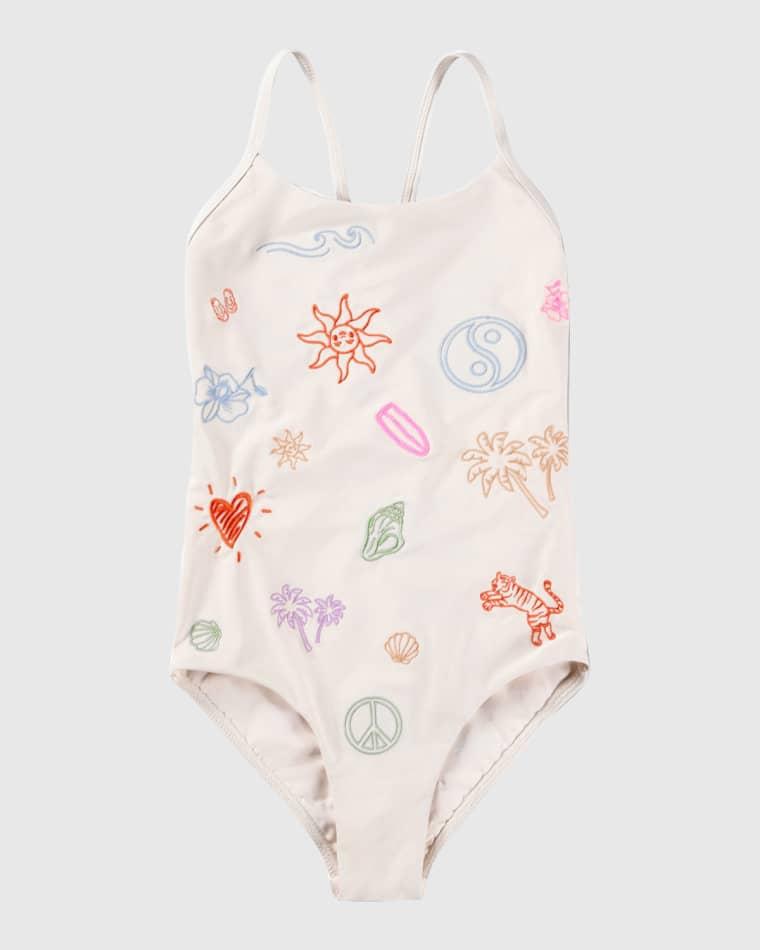Girl's Nanna one piece Swimsuit, Size 8-12 by MOLO
