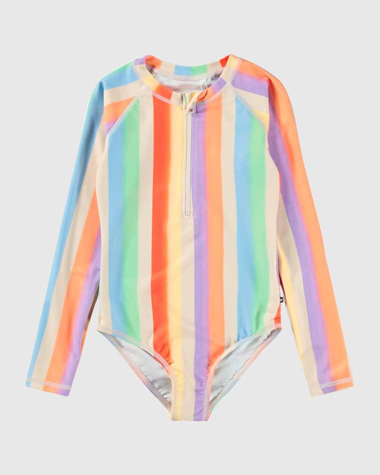 Girl's Necky One-Piece Swimsuit, Size 4-6 by MOLO
