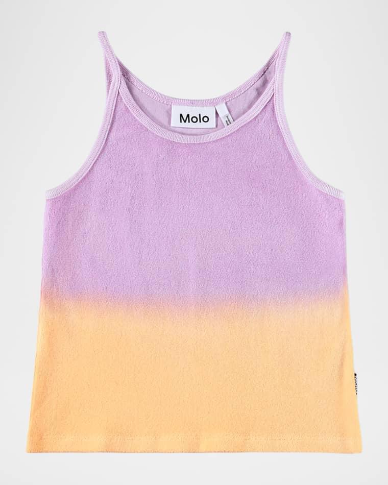Girl's Rizi Gradient Organic Cotton Tank Top, Size 8-12 by MOLO