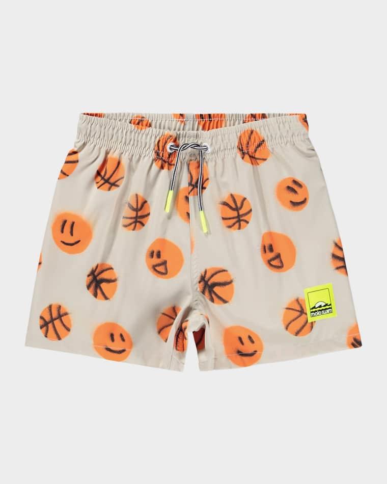Niko Printed Swim Shorts, Size 2-10 by MOLO