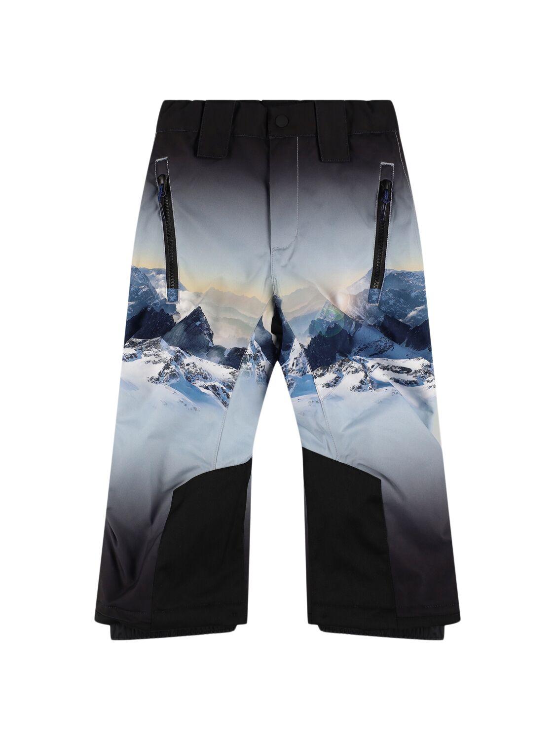 Printed Recycled Poly Blend Ski Pants by MOLO