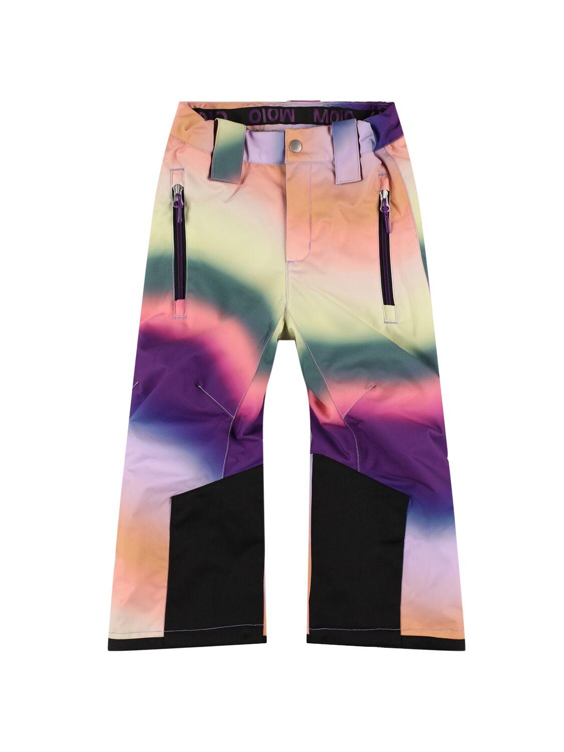 Printed Recycled Poly Blend Ski Pants by MOLO