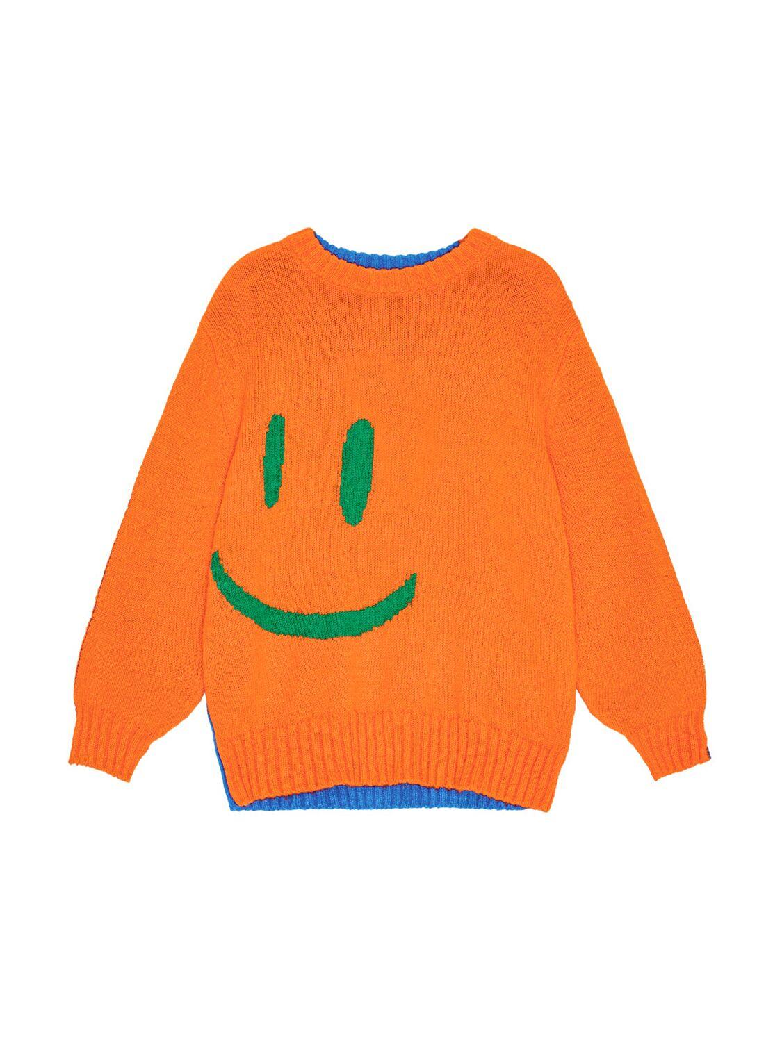 Smiley Wool Blend Knit Sweater by MOLO