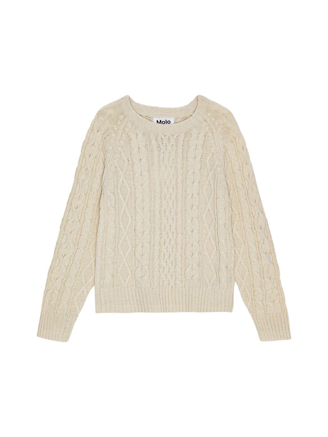 Wool Blend Knit Sweater by MOLO