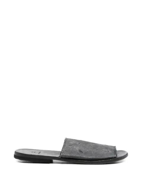 frayed leather sandals by MOMA