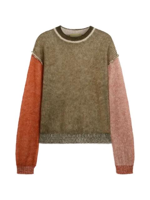 Alma colour-block ribbed sweater by MOMONI