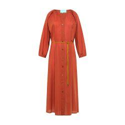 Caldes midi dress with cotton voile by MOMONI