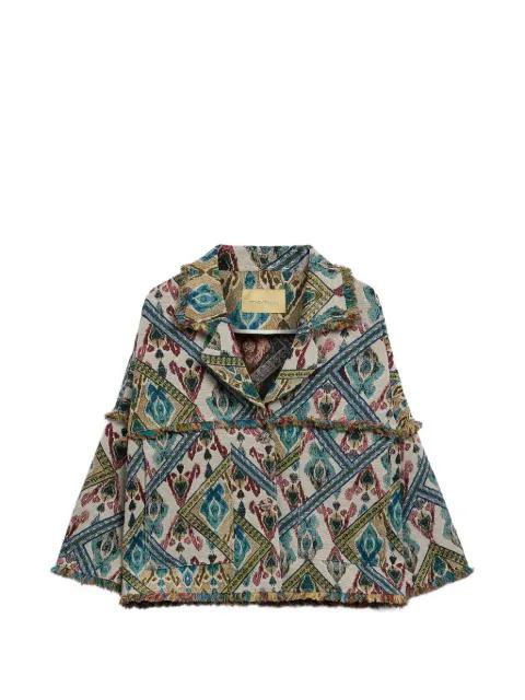 Cantadora fringed woven jacket by MOMONI