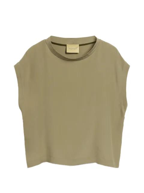 Curacao boat-neck sleeveless blouse by MOMONI