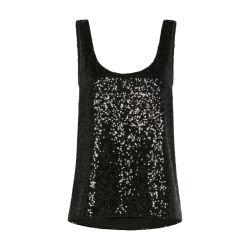 Heliconia top in sequins by MOMONI