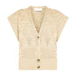 Jaci gilet in jacquard by MOMONI