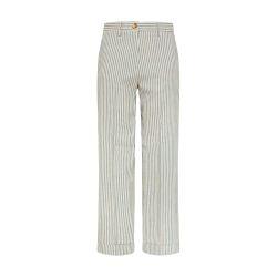 Janeiro pants in striped cotton hemp by MOMONI