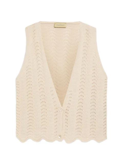 Leon crochet tie gilet by MOMONI