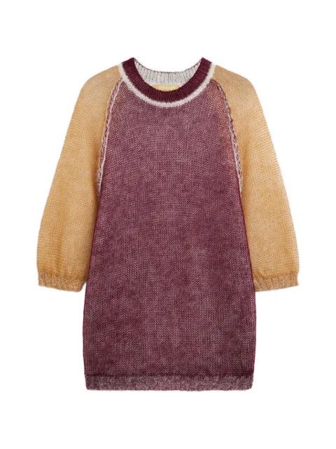 Maria colour-block raglan-sleeve sweater by MOMONI