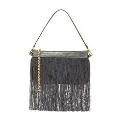 Momoni Kuroi Fringed bag in leather by MOMONI