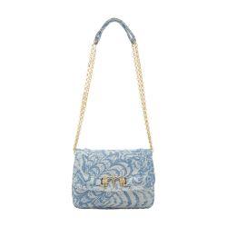 Momoni Mimi Flore bag in jacquard denim by MOMONI
