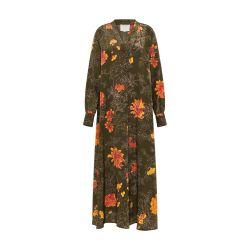 Nao dress in printed crepe de chine by MOMONI