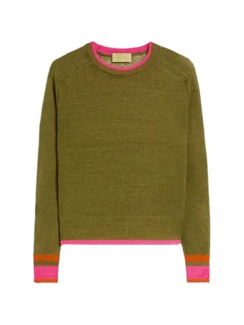Rio contrast-trim sweater by MOMONI
