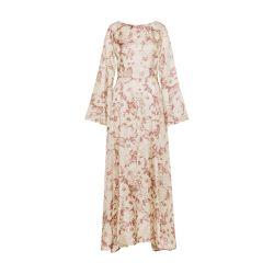 Uncaria dress in printed silk twill by MOMONI