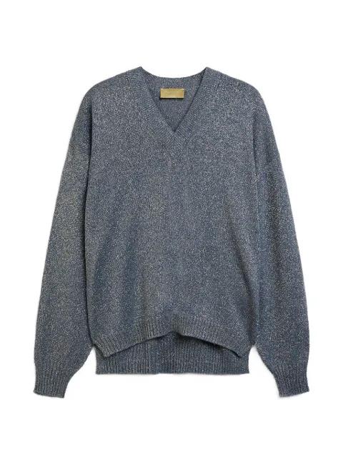 William seamless V-neck sweater by MOMONI