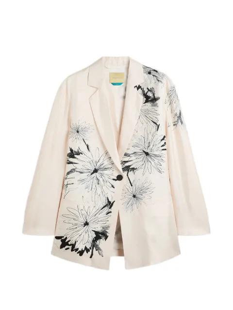 Zuni floral-print blazer by MOMONI