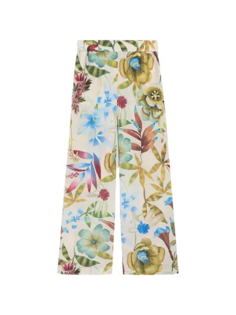 floral trousers by MOMONI