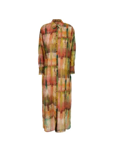printed collared dress by MOMONI