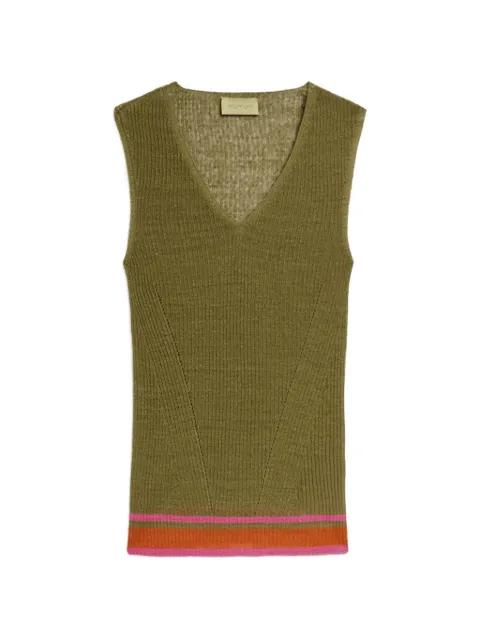 ribbed-knit Ella tank top by MOMONI
