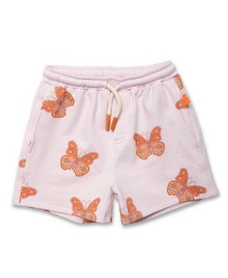 Girls' Recycled Cotton Butterfly Cropped Short - Little Kid by MON COEUR